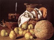 MELeNDEZ, Luis Still-life with Melon and Pears sg china oil painting artist